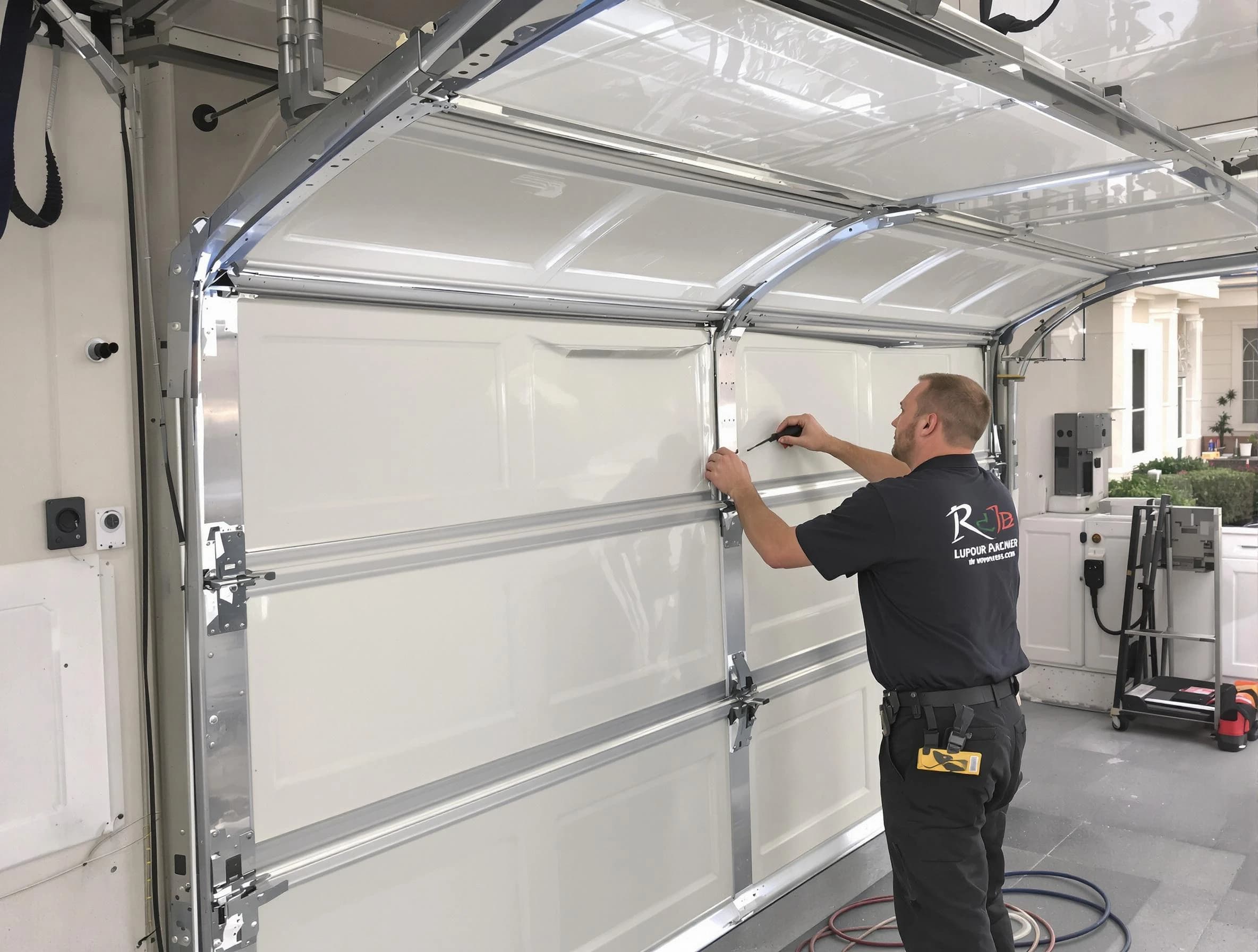 Golden Garage Door Repair professional performing panel repair in Golden