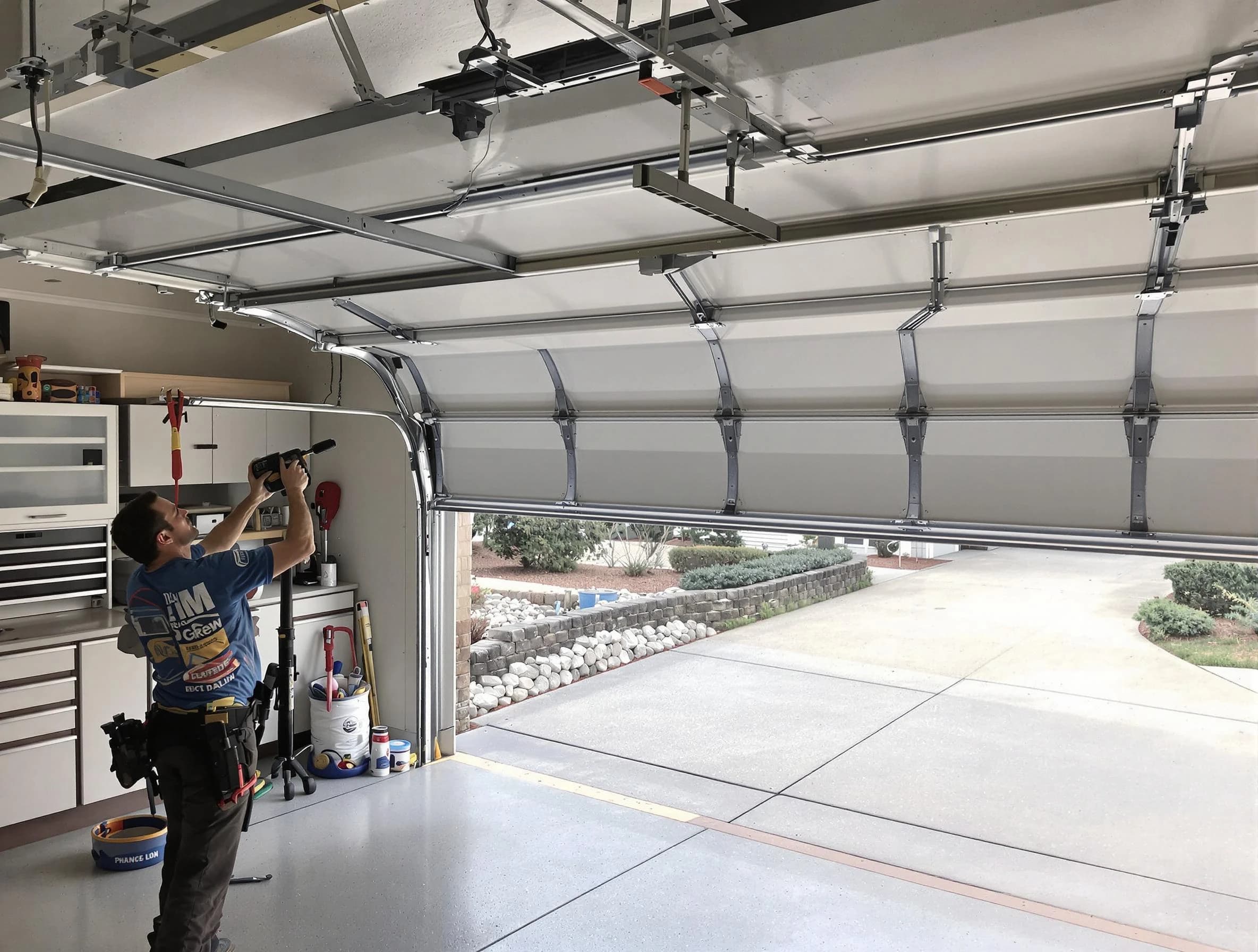 Garage door track repair service by Golden Garage Door Repair in Golden