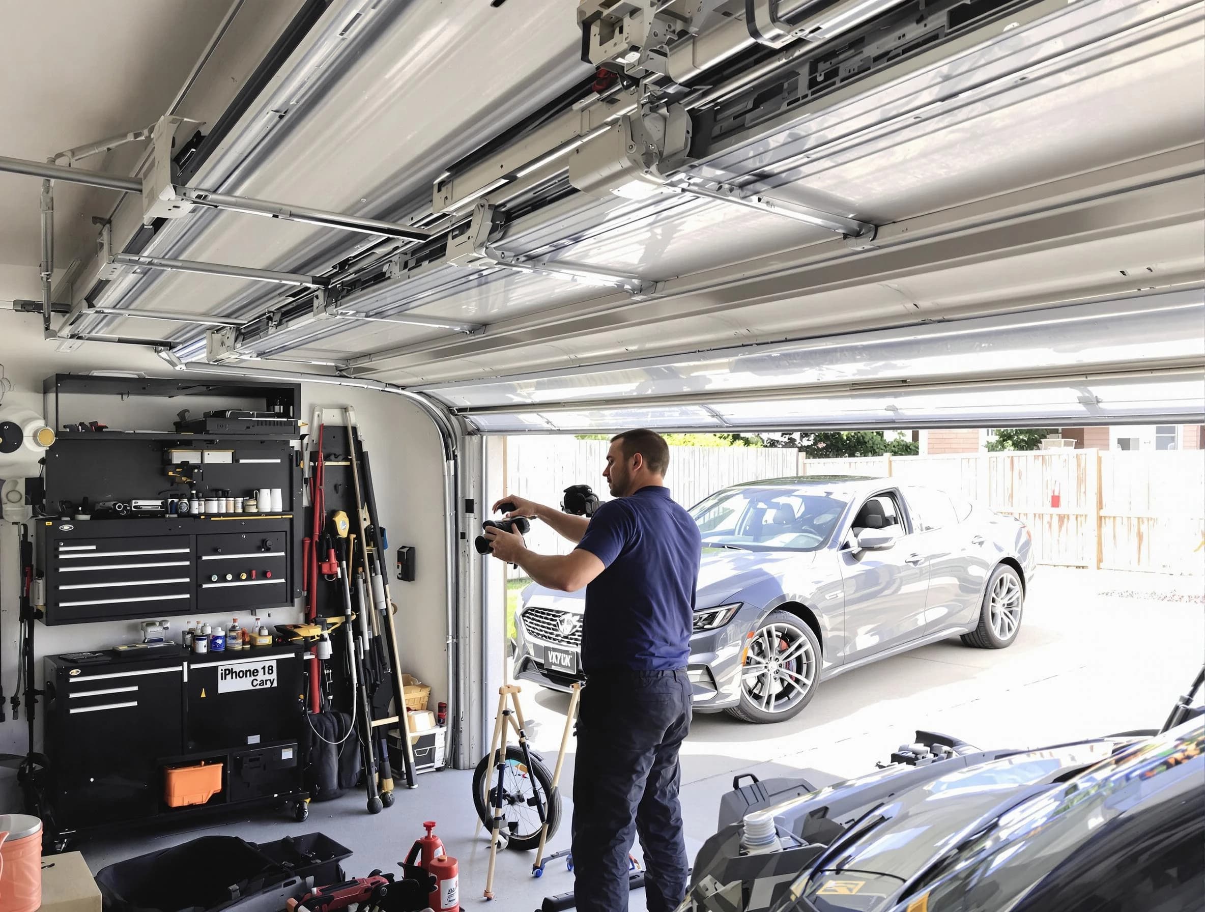 Golden Garage Door Repair technician fixing noisy garage door in Golden