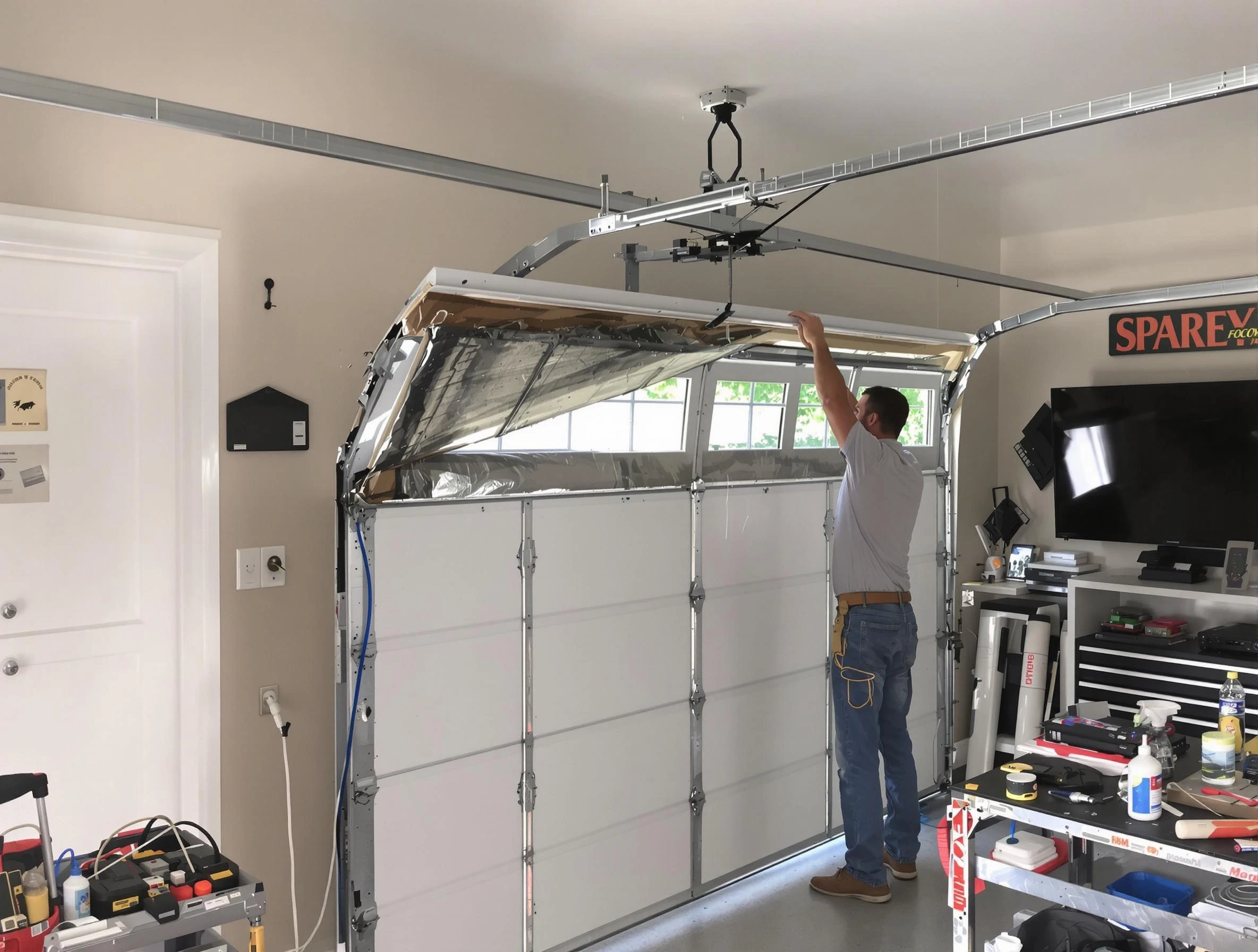 Garage door section replacement by Golden Garage Door Repair in Golden